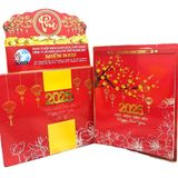 Lịch 53 tuần 2025 treo tường - Xuân yêu thương (lịch xé 1 tờ 1 tuần) - Túi vải