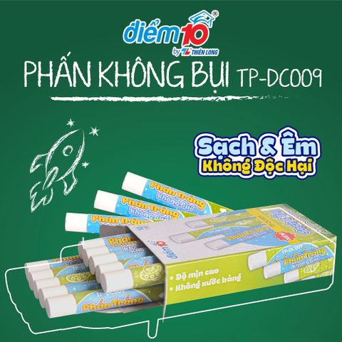 Phấn trắng không bụi Thiên Long Điểm 10 TP-DC009