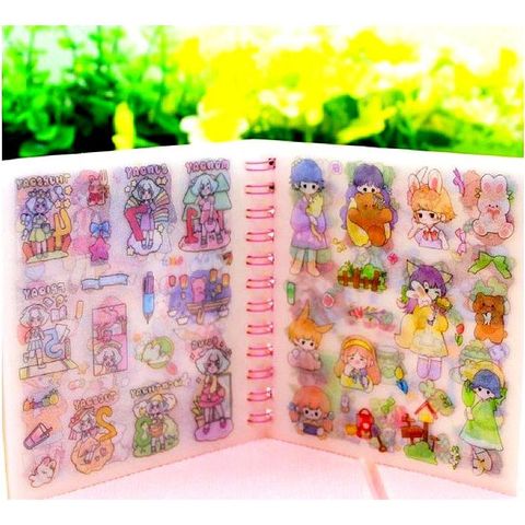 Sticker dạng sổ lò xò vuông hoạ tiết (SE)