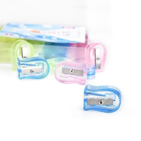 Chuốt bút chì mini Thiên Long Điểm 10 TP-S019 tiện dụng và nhỏ gọn - Xanh, xanh lá, vàng, hồng - Giao màu ngẫu nhiên