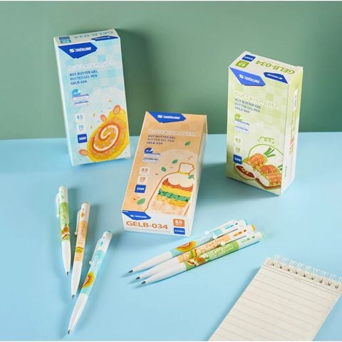 Bút GELB-034 - Premium Phiên bản Món ăn vặt - Mực Xanh