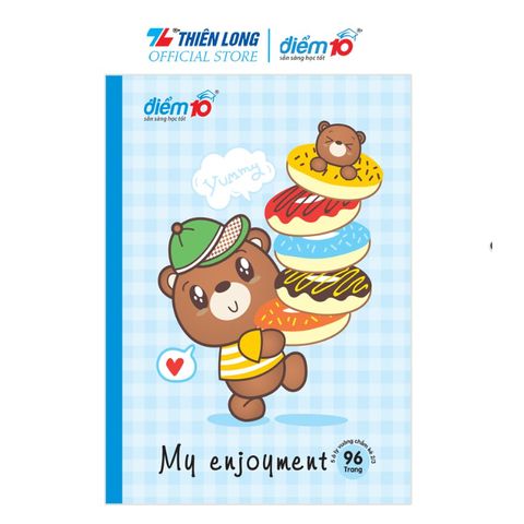 Tập học sinh -  96 trang 5 ô ly vuông 100 gsm - Điểm 10 TP-NB075 (hình ngẫu nhiên)