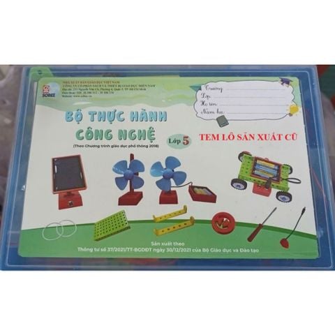 Bộ lắp ghép mô hình kĩ thuật cơ bản và nâng cao lớp 4, 5 (Bộ thực hành công nghệ 5 theo CT GDPT 2018)