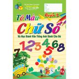 Sách thiếu nhi - Tô màu chữ số và học đánh vần Tiếng Anh dành cho bé