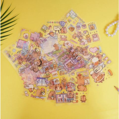 Sticker hoạt hình Capybara hộp 32 miếng