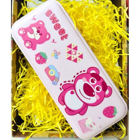 Hộp bút nhựa hồng pastel (3376)