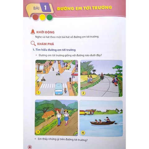 Sách tham khảo - Tài liệu Giáo dục an toàn giao thông dành cho học sinh lớp 1