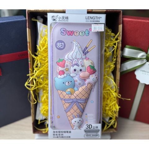Hộp bút nhựa 3D dây kéo (80)