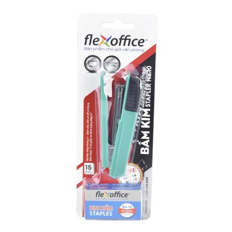 Bộ bấm kim số 10 và kim bấm Thiên Long FO-ST03-S2