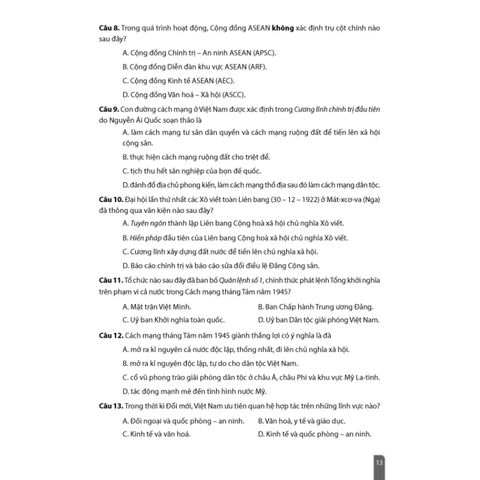 Sách tham khảo - Đề ôn thi tốt nghiệp THPT môn Lịch sử (Biên soạn theo CT GDPT 2018)