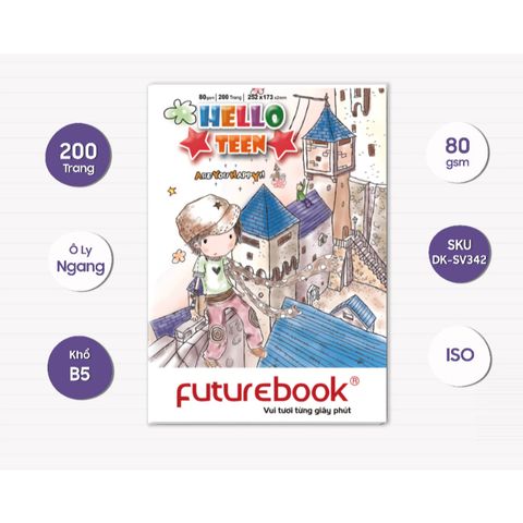 Tập sinh viên Hello for Teen ô ly ngang 200 trang (Giao mẫu ngẫu nhiên)