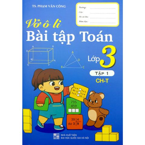 Sách tham khảo - Vở ô li bài tập Toán lớp 3 (Chân trời sáng tạo)