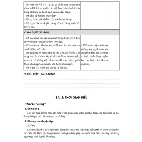 Sách tham khảo - Kế hoạch bài dạy môn Tiếng Việt lớp 2 tập 1 (bộ sách Chân trời sáng tạo)