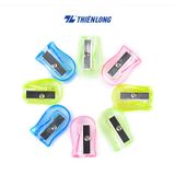 Chuốt bút chì mini Thiên Long Điểm 10 TP-S019 tiện dụng và nhỏ gọn - Xanh, xanh lá, vàng, hồng - Giao màu ngẫu nhiên