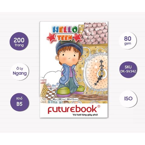 Tập sinh viên Hello for Teen ô ly ngang 200 trang (Giao mẫu ngẫu nhiên)