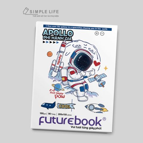 Tập Học Sinh - Vở 4 ô ly vuông Apollo Futurebook 96 trang (DK-HS071)