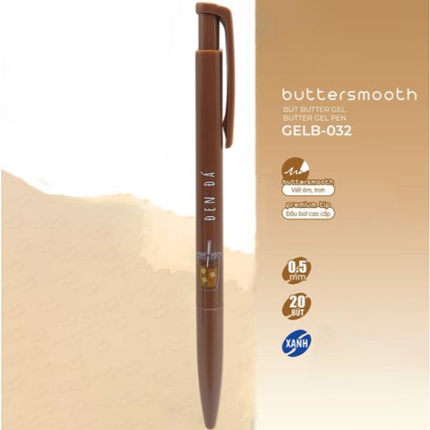 Bút GELB-032 - Phiên bản Cà phê - Mực Xanh