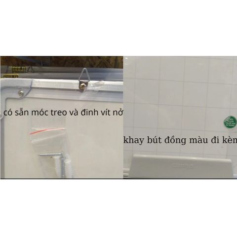 Bảng từ trắng viết bút lông Easyboard (nhiều kích thước)
