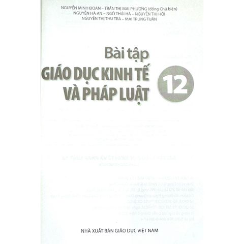 Sách bài tập - Giáo dục kinh tế và pháp luật 12 - Kết nối tri thức với cuộc sống