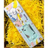 Hộp bút thiếc 2 ngăn có gương + lược (658-40)