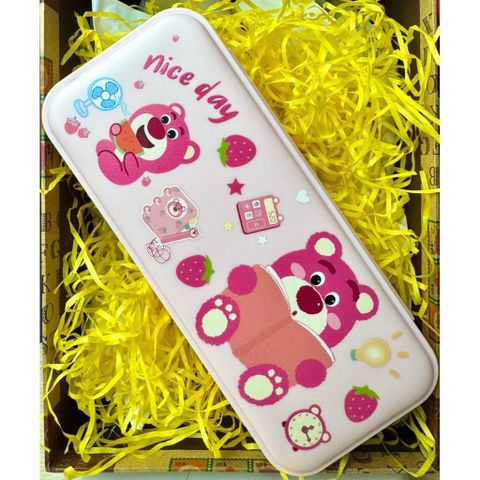 Hộp bút nhựa hồng pastel (3376)