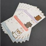 Nhãn vở học sinh N134 - Lovely Cat (15 nhãn)