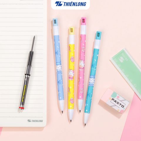 Bút chì bấm Thiên Long PC-029 tích hợp chuốt - Màu thân ngẫu nhiên