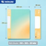 Bìa học sinh, bìa lá A4 Thiên Long DB-002 30 lá màu pastel gradient, lưu trữ đề cương học tập, tài liệu văn phòng