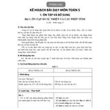 Sách tham khảo - Kế hoạch bài dạy môn Toán lớp 5 tập 1 (Bộ sách Chân trời sáng tạo)