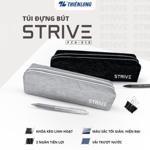 Bóp viết 2 ngăn Thiên Long PCA-019 - Vải trượt nước - Màu ngẫu nhiên