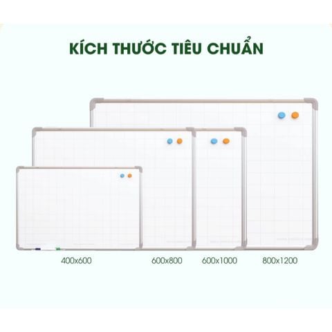Bảng từ trắng viết bút lông Easyboard (nhiều kích thước)