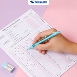Bút chì bấm 2B PC-030 ngòi 2mm tích hợp chuốt - Màu ngẫu nhiên
