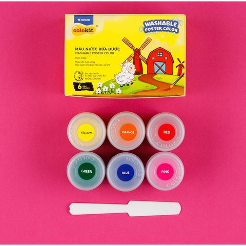 Màu nước rửa được SWP-C001 6 màu