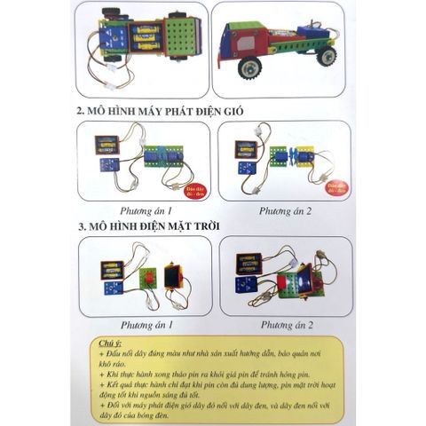 Bộ lắp ghép mô hình kĩ thuật cơ bản và nâng cao lớp 4, 5 (Bộ thực hành công nghệ 5 theo CT GDPT 2018)