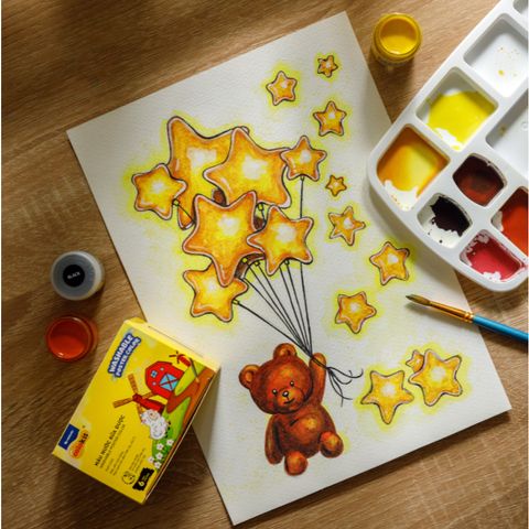 Màu nước rửa được SWP-C001 6 màu