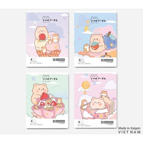 Tập học sinh - Vở 4 ô ly vuông Amigo 96 trang ĐL80 (bìa kim tuyến)