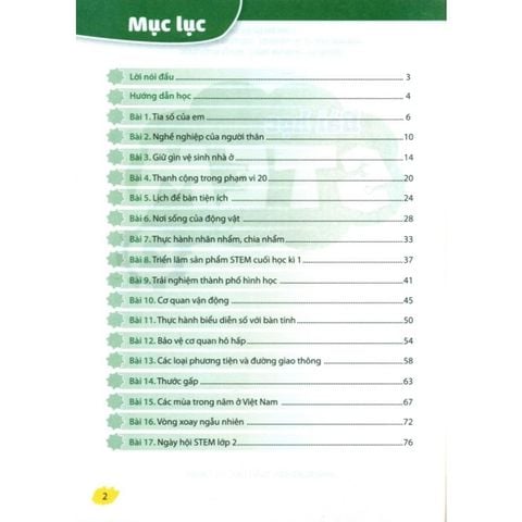 Sách tham khảo - Bài học STEM Lớp 2
