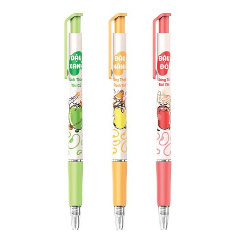 Bút GELB-046/LUCK mực xanh vỉ 3 cây