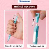 Bút chì bấm 2B PC-030 ngòi 2mm tích hợp chuốt - Màu ngẫu nhiên