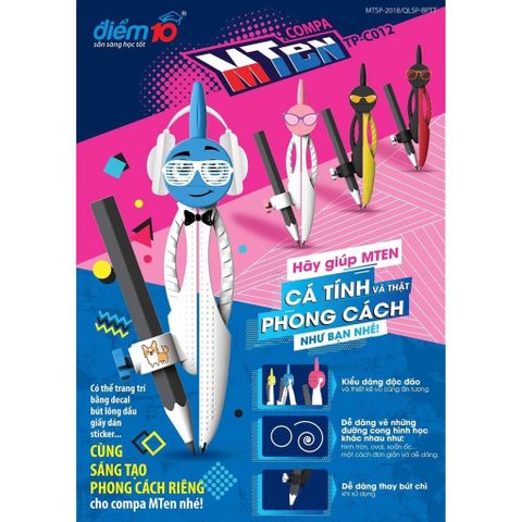 Compa Điểm 10 TP-C012 (Vỉ 1 Cái)