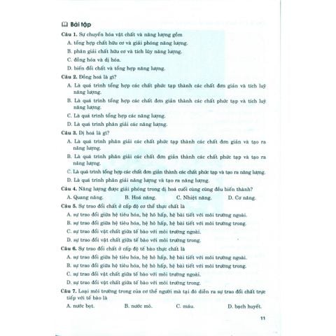 Sách tham khảo - Bồi dưỡng năng lực tự học Sinh học 11 (Theo chương trình GDPT mới)