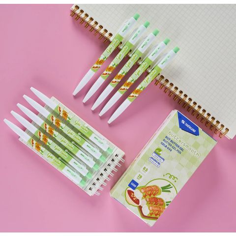 Bút GELB-034 - Premium Phiên bản Món ăn vặt - Mực Xanh