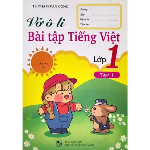 Sách tham khảo - Vở ô li bài tập Tiếng Việt lớp 1 (Theo Chương trình GDPT mới)