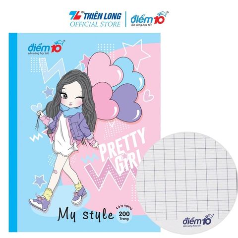 Tập học sinh 200 trang 4 ô ly ngang Điểm 10 TP-NB049 (hình ngẫu nhiên tùy đợt)