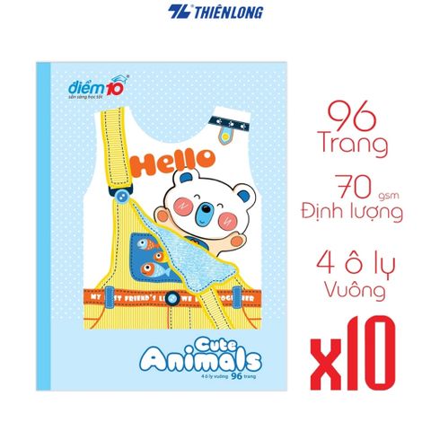 Tập học sinh 96 trang Điểm 10 TP - NB044 (hình ngẫu nhiên)