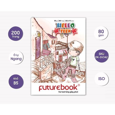 Tập sinh viên Hello for Teen ô ly ngang 200 trang (Giao mẫu ngẫu nhiên)