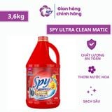  Nước giặt xả 2 trong 1 SPY Ultra Clean Matic Công thức ít bọt, chống tái bám cho máy giặt cửa trước 3,6kg 