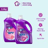  Nước giặt xả SPY Deep Clean sạch sâu, thơm lâu, hương blossom nồng nàn, quyến rũ 3,6kg 