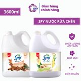  Nước rửa chén bát SPY thiên nhiên 3600ml hương Quế, hương Gừng Sả thơm dịu nhẹ 