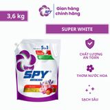  Combo 2 túi nước giặt xả SPY Super White hương Passion 3,6kg công thức vừa giặt vừa xả siêu trắng sáng lưu hương dài lâu 